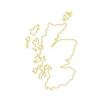 Scotland map on white background vector