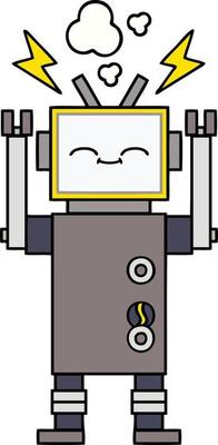 cute cartoon robot
