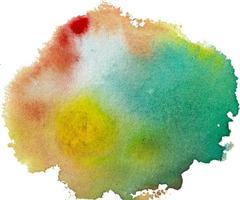 Handmade watercolor vector abstract shape