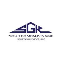 SGK letter logo creative design with vector graphic