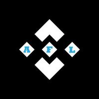 AFL letter logo abstract creative design. AFL unique design vector