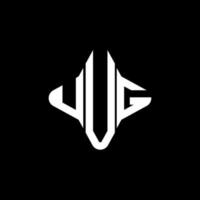 diseño creativo del logotipo de la letra uug con gráfico vectorial vector