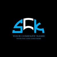 SCK letter logo creative design with vector graphic