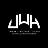 UUH letter logo creative design with vector graphic