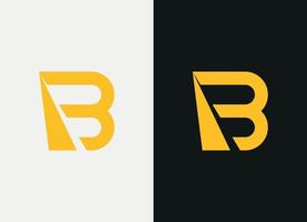 Letter B logo design free vector file