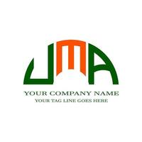 UMA letter logo creative design with vector graphic