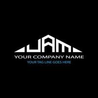 UAM letter logo creative design with vector graphic