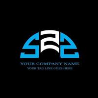 SZZ letter logo creative design with vector graphic
