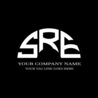 SRE letter logo creative design with vector graphic