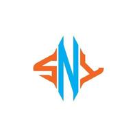 SNY letter logo creative design with vector graphic