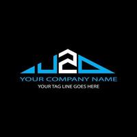 UZD letter logo creative design with vector graphic