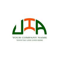 UIA letter logo creative design with vector graphic