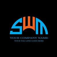 SWM letter logo creative design with vector graphic