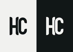 letter HC logo design free vector file