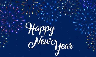 Happy new year background free vector file