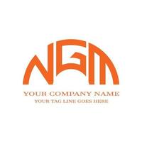 NGM letter logo creative design with vector graphic