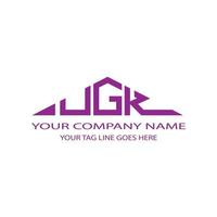 UGK letter logo creative design with vector graphic