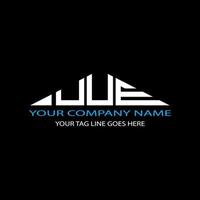 UUE letter logo creative design with vector graphic