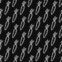 seamless carrot pattern. vector doodle illustration with carrot. pattern with carrot