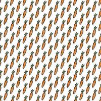 seamless carrot pattern. vector doodle illustration with carrot. pattern with carrot