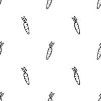 seamless carrot pattern. vector doodle illustration with carrot. pattern with carrot