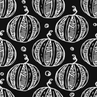 seamless watermelon pattern. vector doodle illustration with watermelon. pattern with watermelon