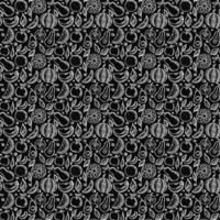 Seamless fruit pattern. doodle background with fruit icons. Fruit background vector