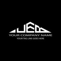 UEB letter logo creative design with vector graphic