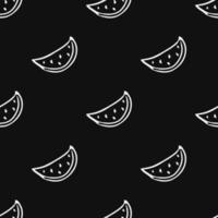 seamless watermelon pattern. vector doodle illustration with watermelon. pattern with watermelon