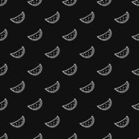 seamless watermelon pattern. vector doodle illustration with watermelon. pattern with watermelon