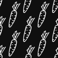 seamless carrot pattern. vector doodle illustration with carrot. pattern with carrot