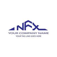 NFX letter logo creative design with vector graphic