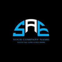 SAE letter logo creative design with vector graphic