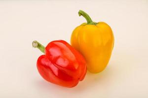 Ripe sweet Bulgarian bell pepper photo