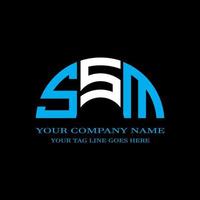 SSM letter logo creative design with vector graphic