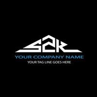 SZK letter logo creative design with vector graphic