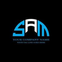 SAM letter logo creative design with vector graphic