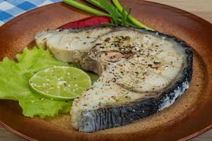 Grilled shark steak photo