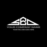 SBD letter logo creative design with vector graphic