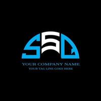 SSQ letter logo creative design with vector graphic