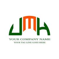 UMH letter logo creative design with vector graphic