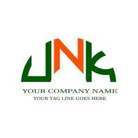 UNK letter logo creative design with vector graphic