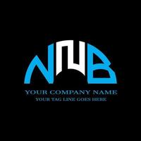 NNB letter logo creative design with vector graphic