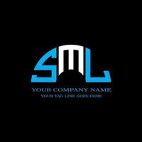 SML letter logo creative design with vector graphic