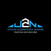 UZN letter logo creative design with vector graphic