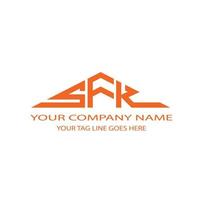 SFK letter logo creative design with vector graphic