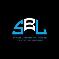 SBL letter logo creative design with vector graphic