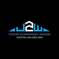 UZW letter logo creative design with vector graphic
