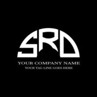 diseño creativo del logotipo de la letra srd con gráfico vectorial vector