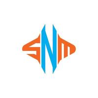 SNM letter logo creative design with vector graphic